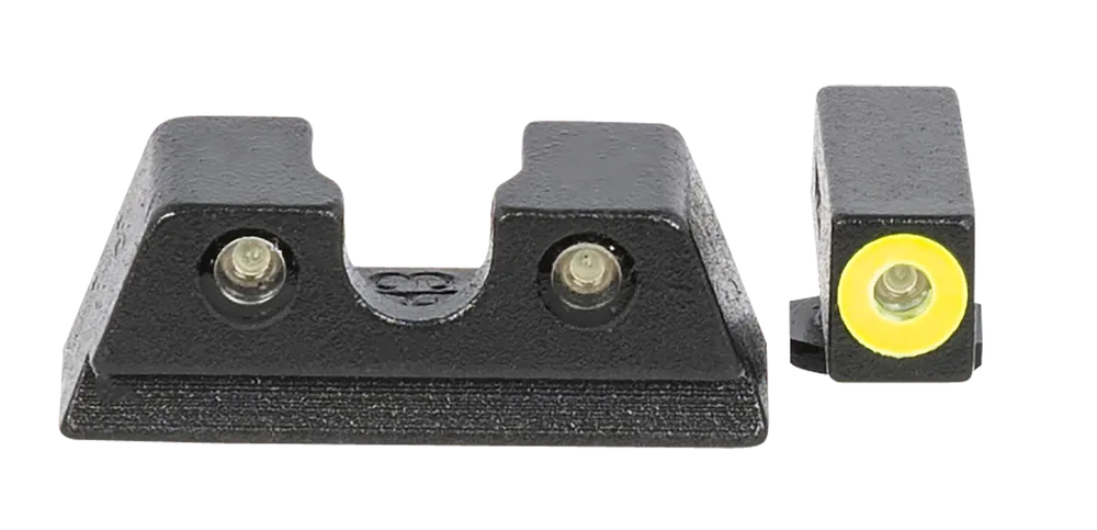 Meprolight USA Hyper-Bright Tritium Sights for Glock 42/43 - Green/Yellow Front, Green/Black Rear