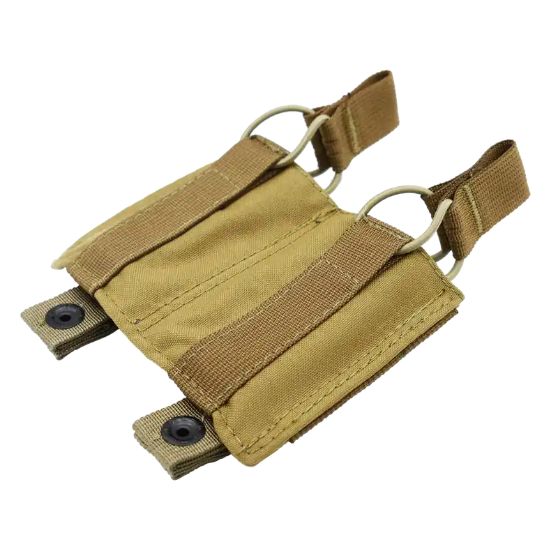 Tacshield T3607CY Double Pistol Speed Load Pouch - Coyote 1000D Nylon