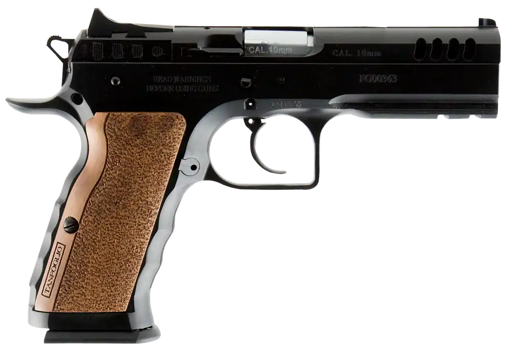 Tanfoglio Defiant Stock I 40 S&W Pistol with 4.50" Barrel and Wood Grip