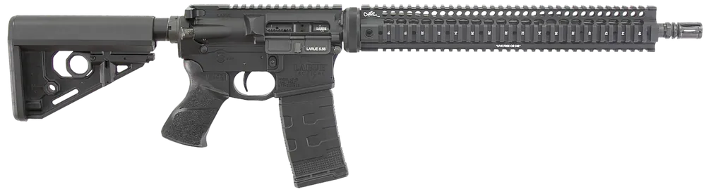 Larue Tactical LT15 Quad Rail 5.56 Rifle with 16" Stealth Barrel - Black, Right Handed