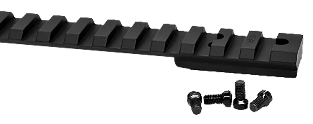 Warne V484M Vapor Picatinny Rail for Ruger American Short Action, Black Anodized, 0 MOA