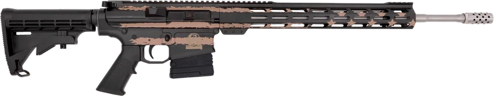 Great Lakes Firearms GL1065SSFDST 6.5 Creedmoor Desert Flag Rifle 20" Stainless Steel 10+1 Capacity