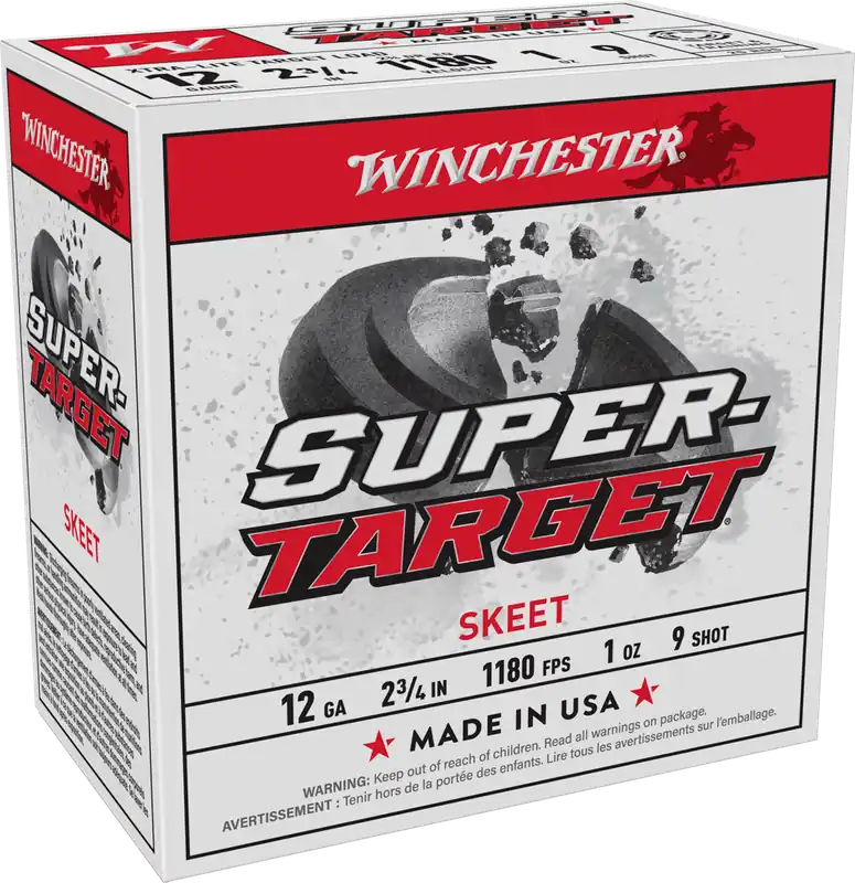 Winchester Super-Target Xtra-Lite 12 Gauge 9 Shot Ammo - 25 Box/10 Case