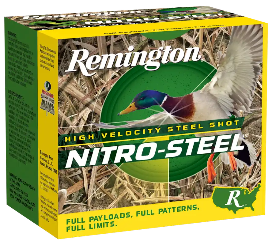 Remington Nitro-Steel High Velocity 12 Gauge BB Shot Ammo - 25 Rounds per Box