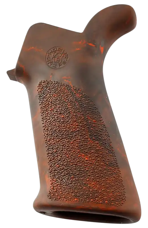 Hogue 15431 OverMolded Beavertail Rubber Grip with Red Lava Cobblestone Finish for AR-15/M16