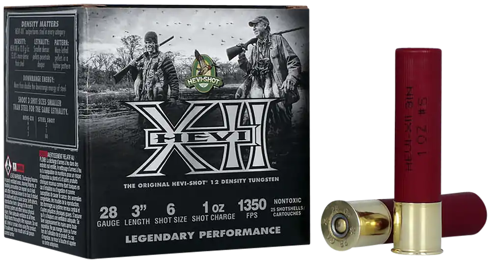 HEVI-Shot HS53286 28 Gauge Tungsten Ammunition - 25 Rounds per Box