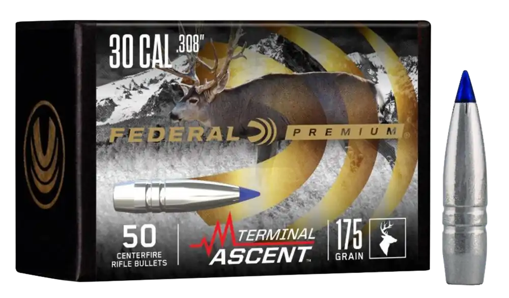 Federal Premium Terminal Ascent 30Cal 175gr Bullets - 50/Box, 4/Case