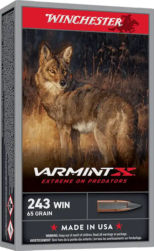 Winchester Ammo X243PXP Varmint X 243Win 65gr Extreme Point - 20 Rounds per Box