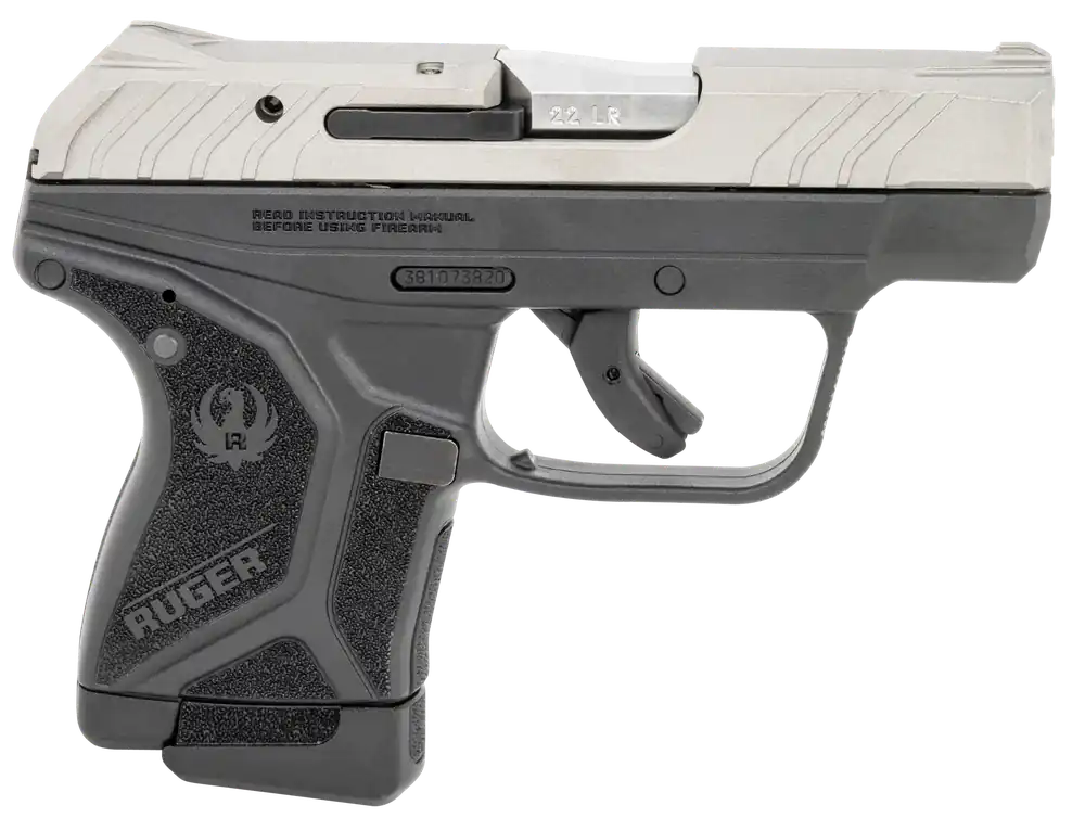 Ruger LCP II 22 LR Pistol - Satin Stainless, Silver Cerakote, Lite Rack System, Manual Safety
