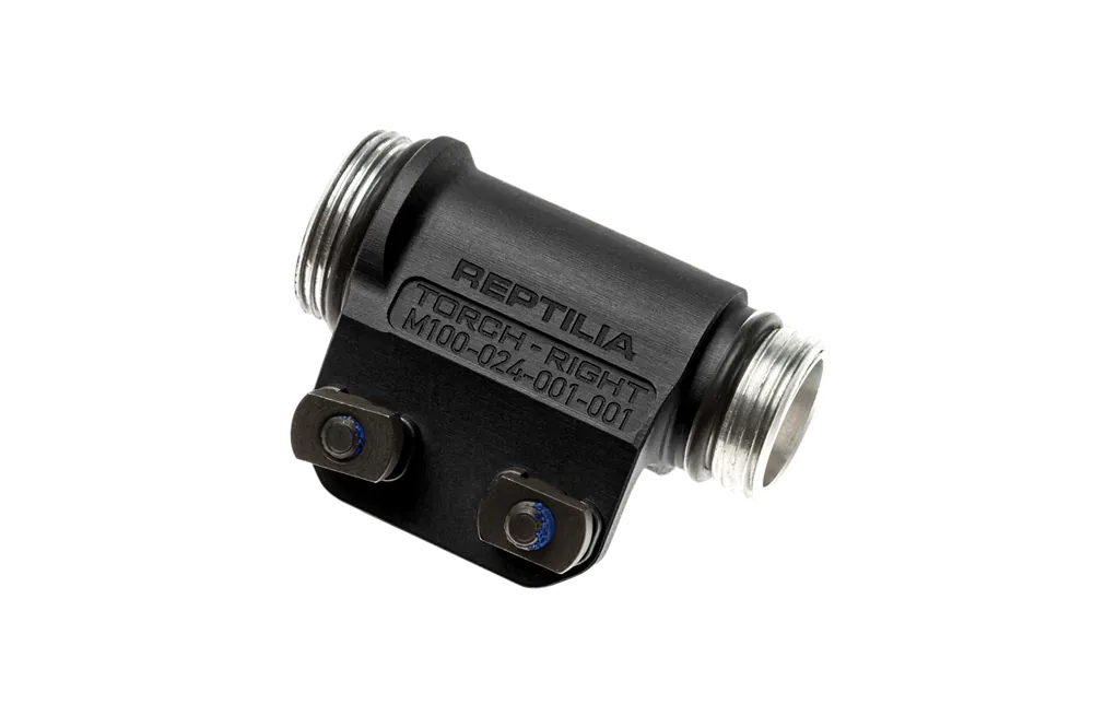 Reptilia LLC 100043 Torch Black Anodized 3V/CR123 Right-Handed Flashlight