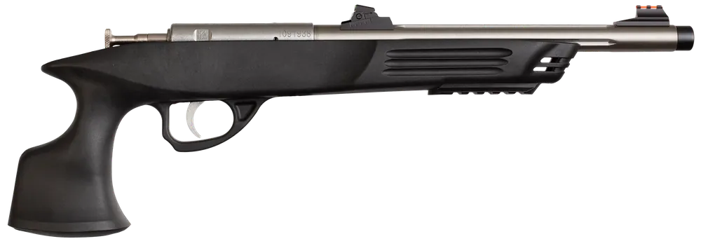 Crickett KSA796 Hunter 22 WMR Single Shot Pistol with Stainless Barrel and Black Grips