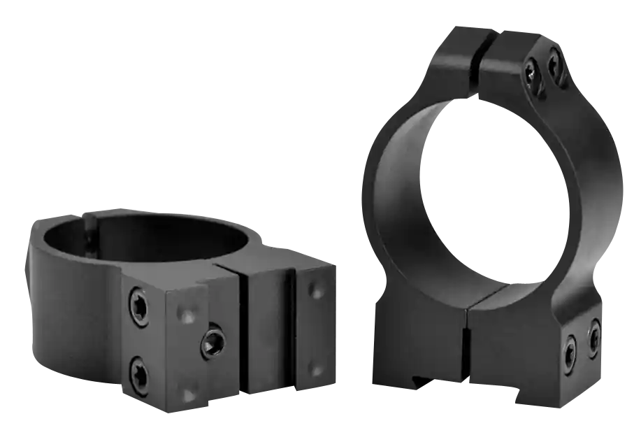 Warne Maxima 30mm Medium Dovetail Scope Rings for CZ 527 - Matte Black Steel