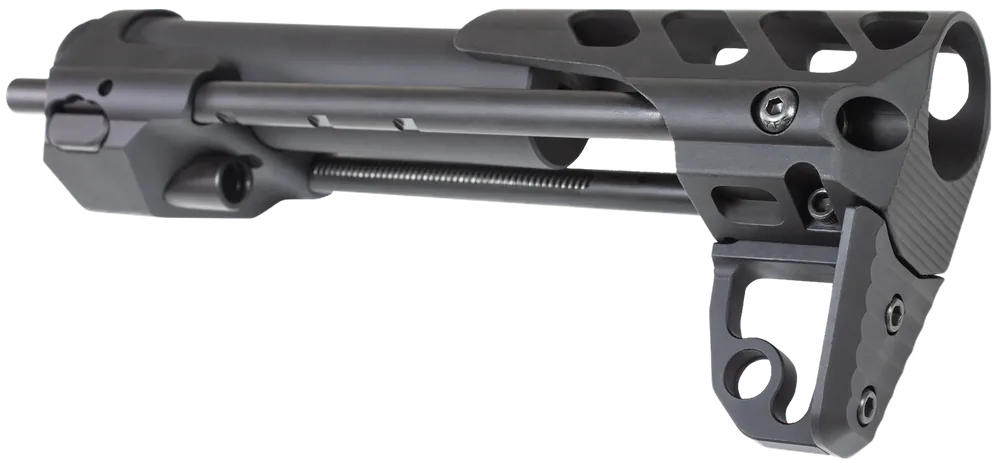 Odin Works OSCQSBLK Close Quarters Rifle Stock for AR-15/M4 - Black Aluminum