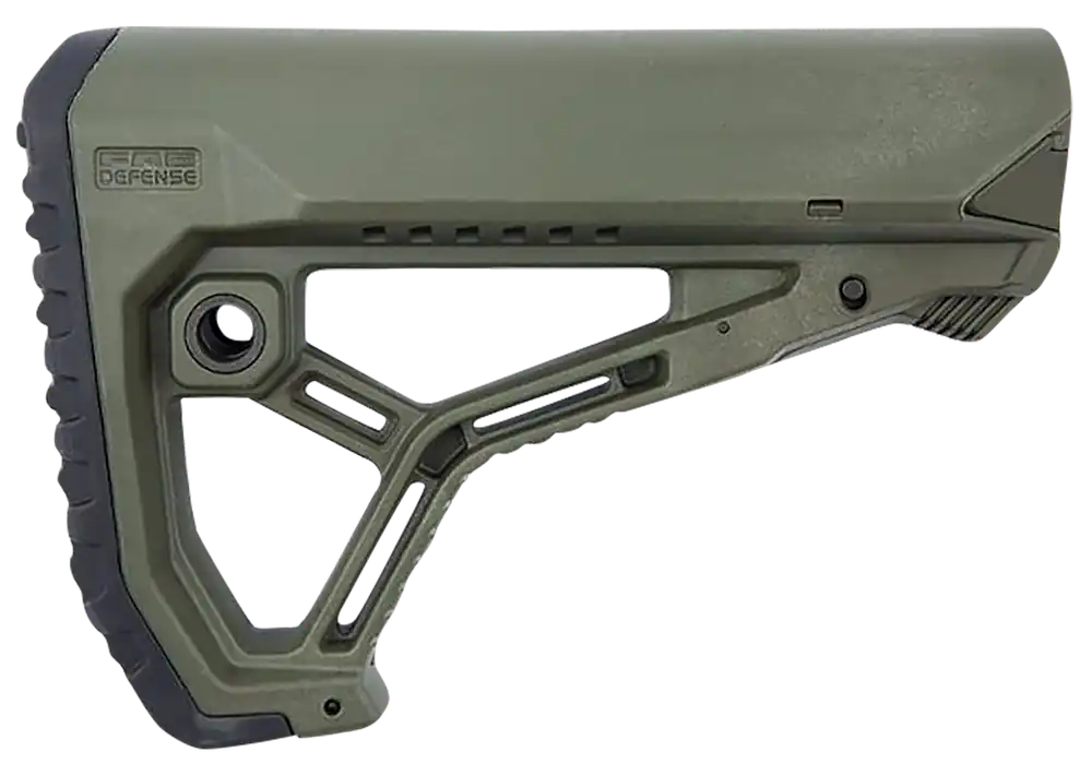 FAB Defense FXGLCOREG AR15/M4 Buttstock - Olive Drab Green for Mil-Spec & Commercial Tubes