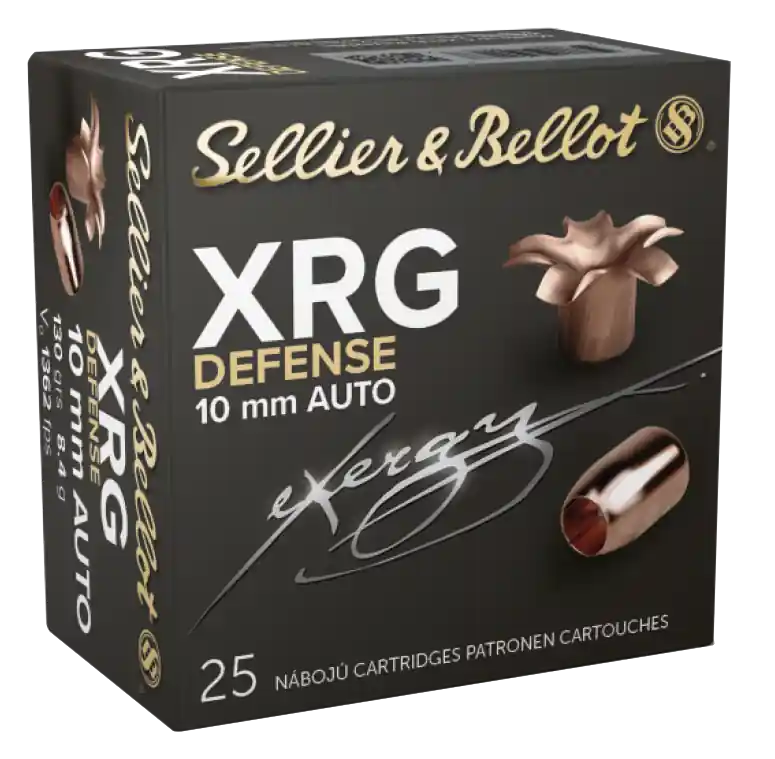 Sellier & Bellot 10mm Auto 130gr XRG Defense SCHP Ammo - 25/Box