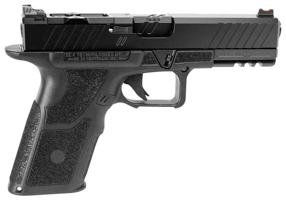 ZEV OZ9 Duty Standard 9mm Luger Pistol with Optic Cut and Fiber Optic Sights