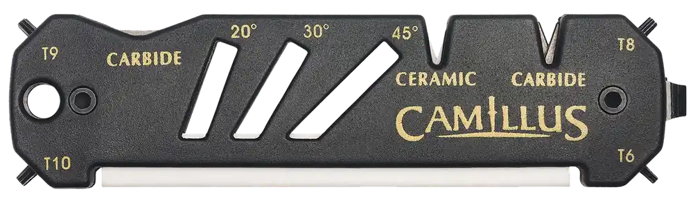 Camillus 19224 Glide Sharpener with Carbide and Ceramic Blades - Black