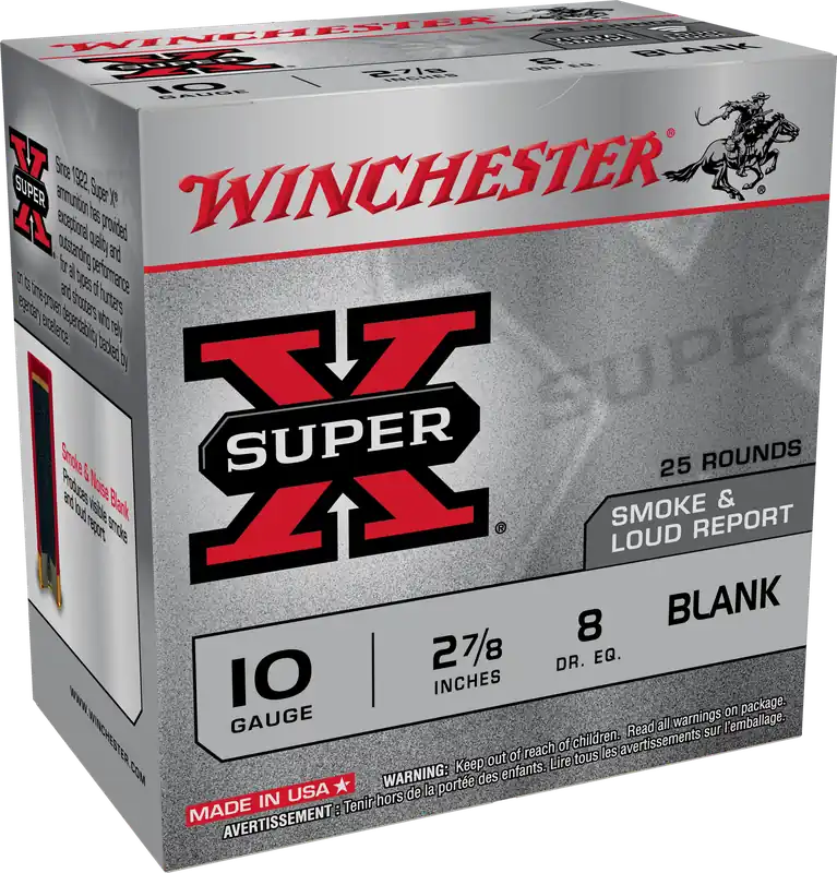Winchester Super X 10 Gauge Blanks - 25 Rounds per Box