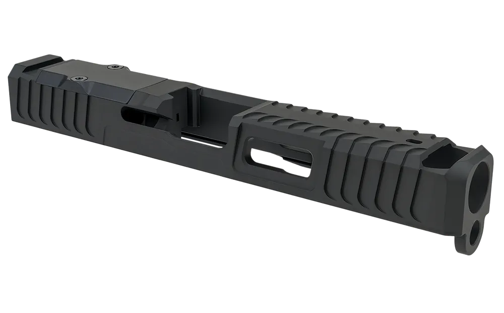 Custom Black Stainless Steel Slide for Glock 17 Gen 3 by Zaffiri Precision