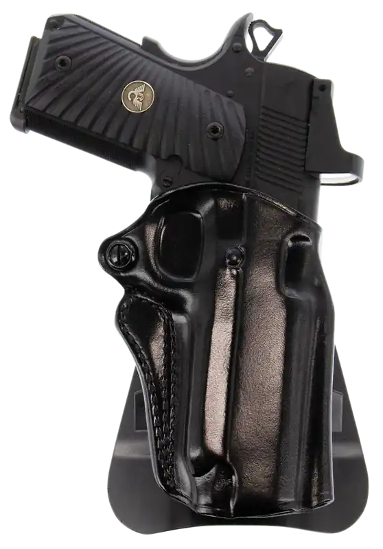 Galco SM2212RB Speed Master 2.0 OWB Black Leather Paddle Holster for 1911 5" Barrel Right Handed