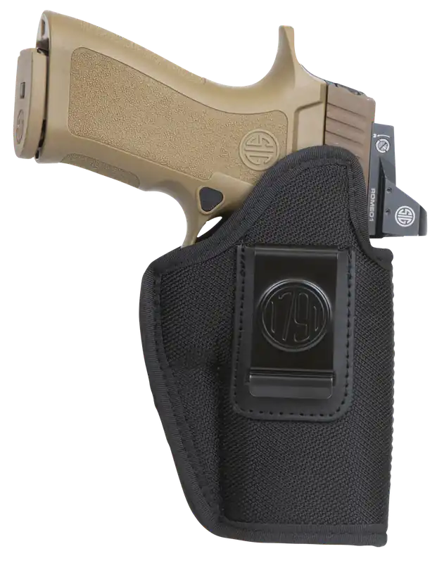 1791 Gunleather Premium Nylon IWB Holster Size 05 Black Left Hand Clip-On