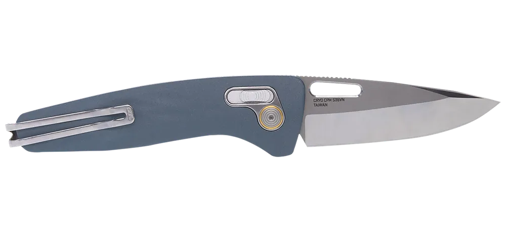 SOG One-Zero XR Folding Knife with 3.10" S35VN Steel Blade and Smoke Gray Aluminum Handle