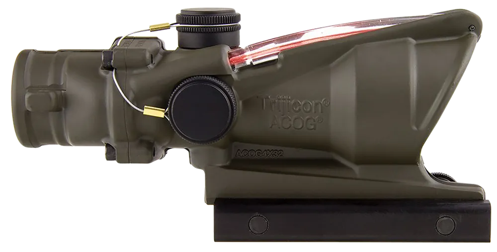 Trijicon ACOG 4x32mm OD Green Scope with Red Chevron Reticle for .223/5.56