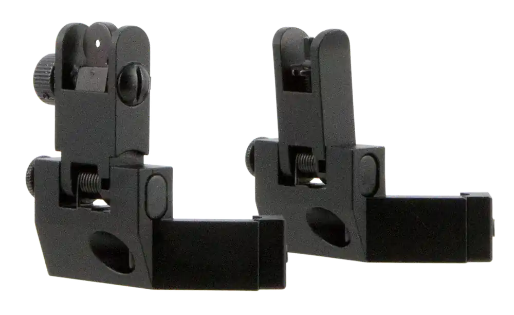 TacFire IS003 45 Degree Flip Up Iron Sights for AR-Platform - Black Anodized Front & Rear