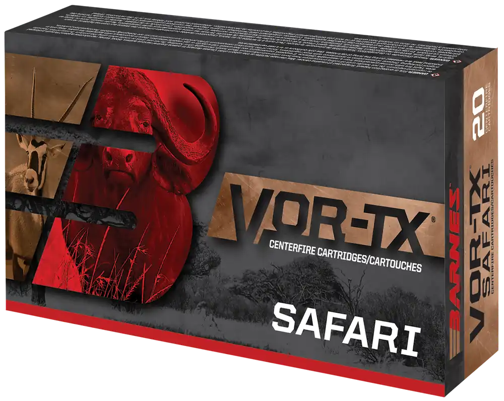 Barnes VOR-TX Safari 458 Lott 500gr TSX Ammo - 20/Box