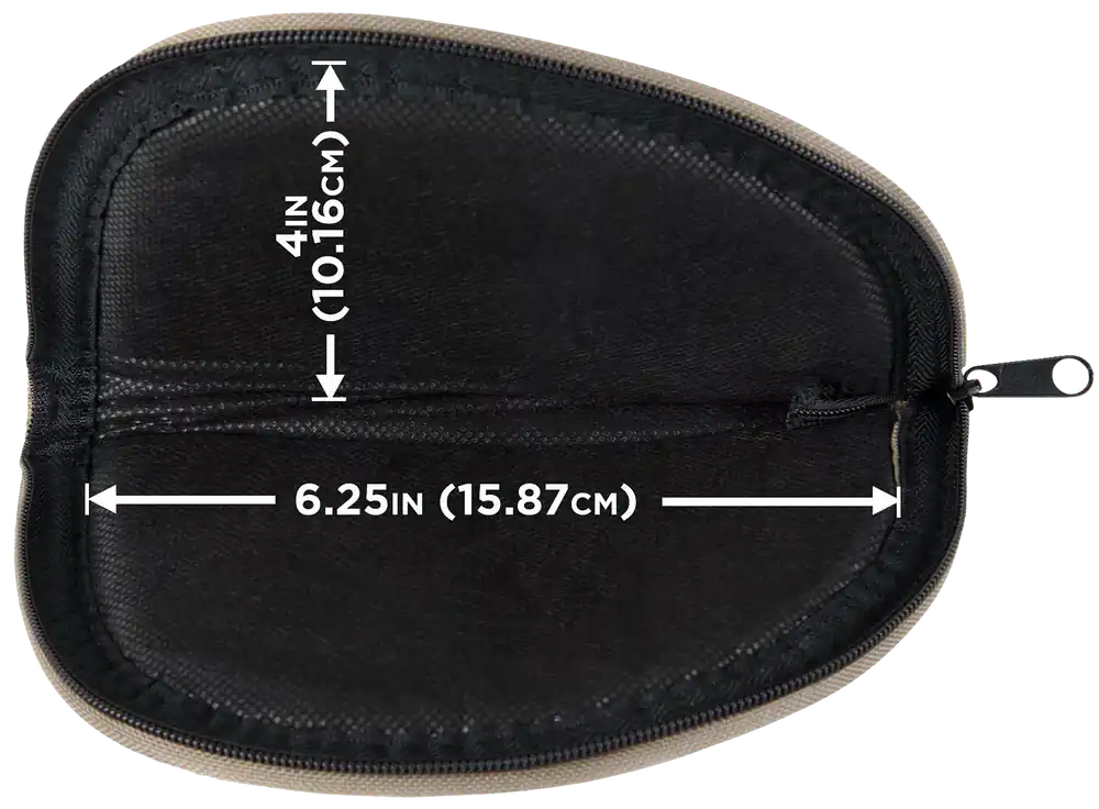 Allen 728 Green Earth Tone 8" Pistol Case for Handgun Storage