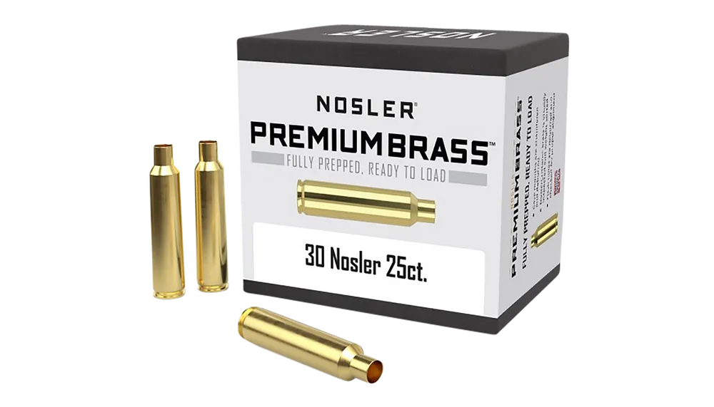 Nosler 10221 Premium Unprimed 30 Nosler Rifle Brass - 25 Count Box