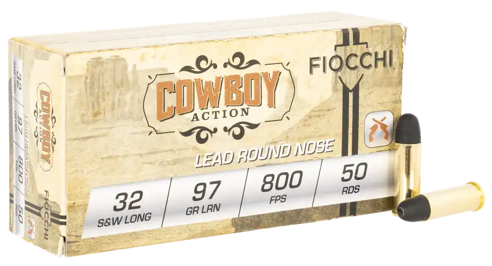 Fiocchi 32 S&W Long 97gr LFP Cowboy Action Ammo - 50 Rounds per Box