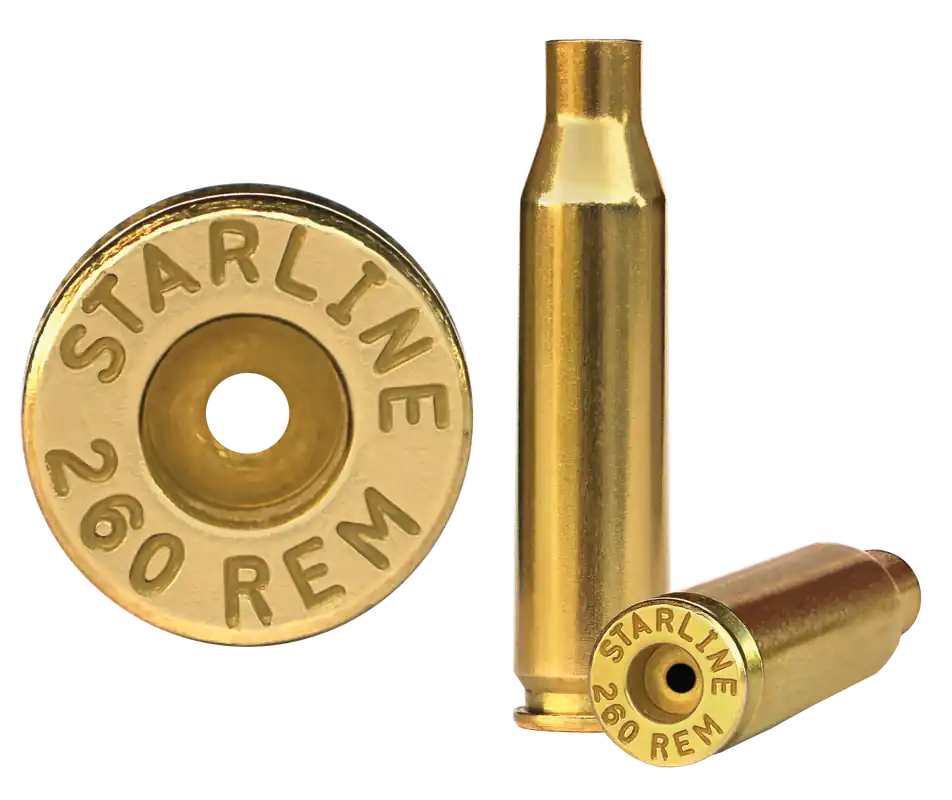Starline Brass 260 Remington Unprimed Rifle Cases - 50 Pack