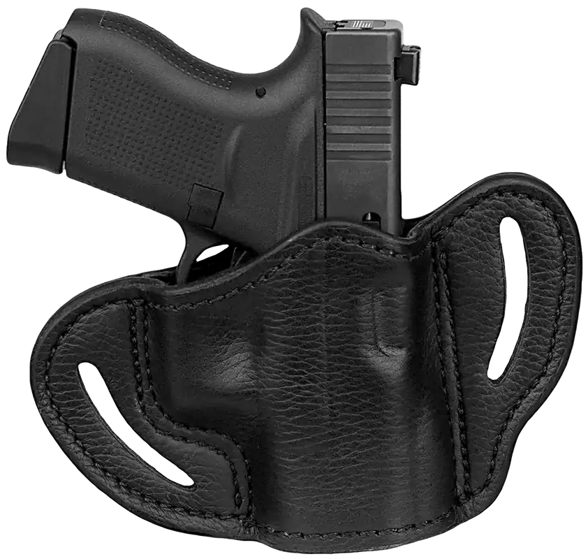 Ultra Custom OWB Leather Holster for Sig P365/Springfield Hellcat/Glock 42 - Right Handed, Night Sky Black