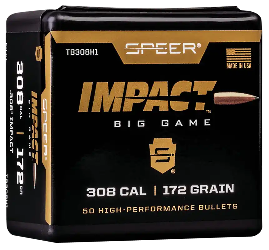 Speer TB308H1 Impact 30Cal 172gr - 50 Rounds Per Box, 5 Boxes Per Case