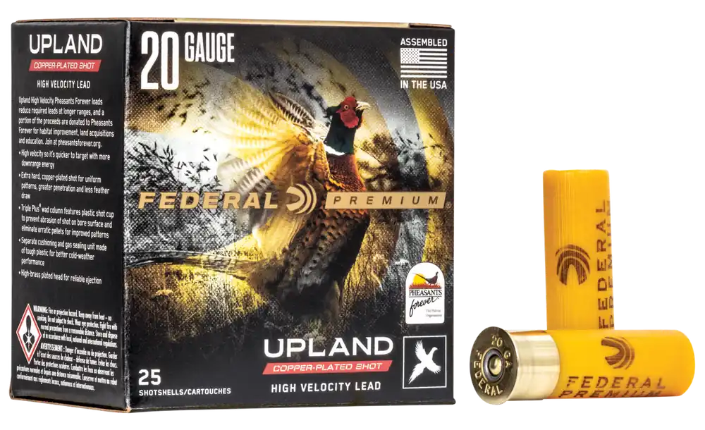 Federal PF2045 Premium Wing-Shok Pheasant Forever 20 Gauge High Velocity Ammo 25/Box