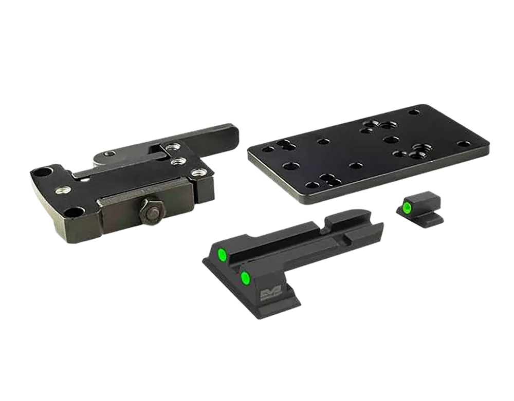 Meprolight USA Micro RDS Quick Detach Adapter for S&W M&P - Black Steel TruDot Mount