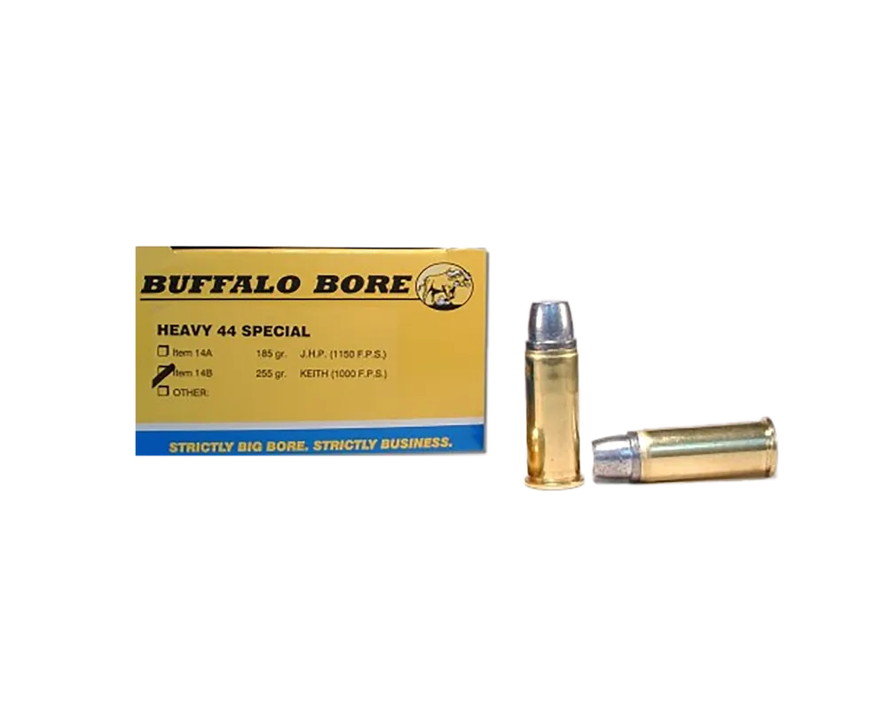 Buffalo Bore 44S&W Spl 255gr Hard Cast SWC Ammo - 20/Box