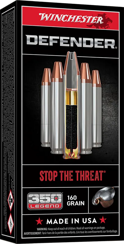 Winchester Defender 350 Legend 160gr Bonded PHP Ammo - 20/Box