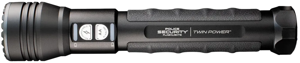 Lb Marketing 97742 Twin Power Long Throw Flashlight - 1000 Lumens, Black