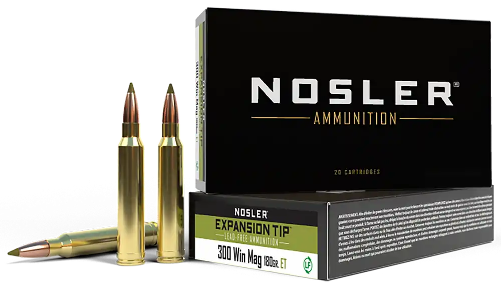 Nosler 40038 E-Tip 300 Win Mag 180gr Lead-Free Ammo - 20/Box