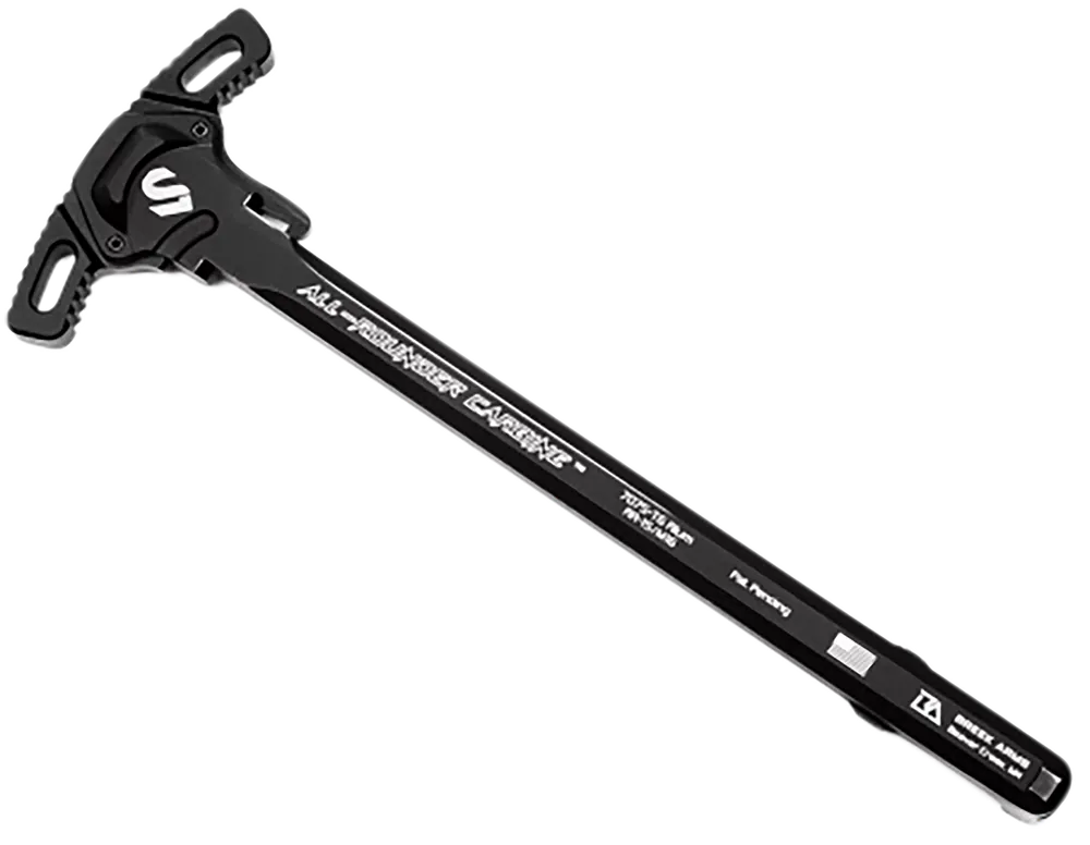 Lead & Steel LLC AR-15/M16 Black Charging Handle - Type 3 Hard Anodized 7075-T6 Aluminum
