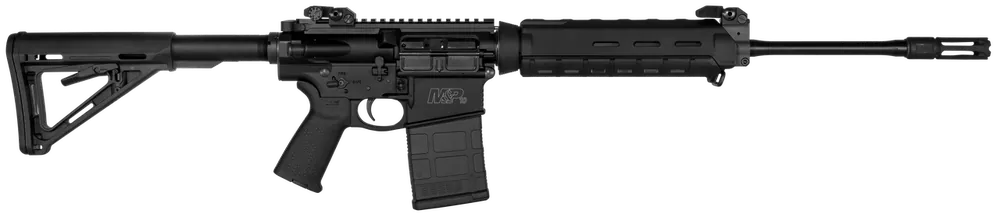 Smith & Wesson M&P10 Semi-Automatic Rifle - 308 Winchester/7.62 NATO, 18" Barrel, 20+1 Capacity, Magpul MOE Stock, Black Finish