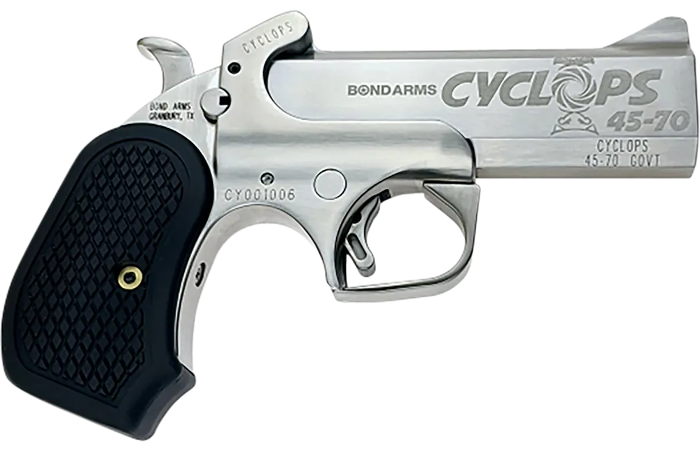 Bond Arms Cyclops 45-70 Gov Pistol with Engraved Barrel and Holster