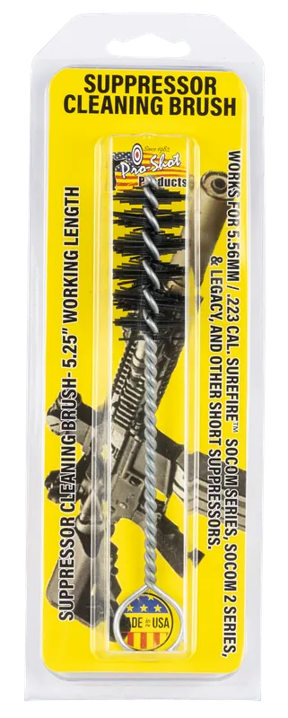 Pro-Shot SPRBRUSH Suppressor Cleaning Brush for .223/5.56mm - Compatible with Surefire SOCOM Series/Warden