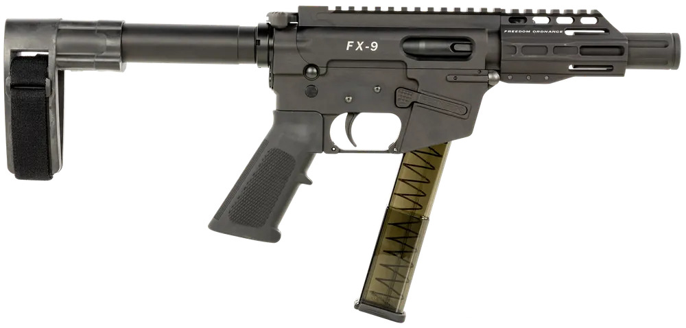 Freedom Ordnance FX9P4SBM FX-9 9mm Luger Pistol with 31+1 Capacity and 4" Barrel