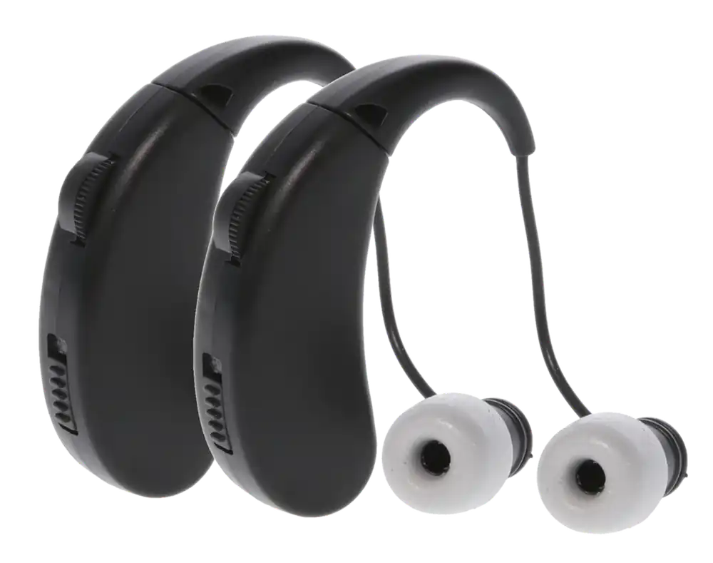 Walker's Ultra Ear BTE Hearing Enhancer 22 dB Rechargeable 2 Pack