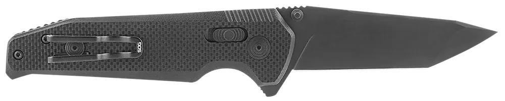 SOG Vision XR Folding Tanto Knife with Black TiNi CTS XHP Steel Blade and G10 Handle