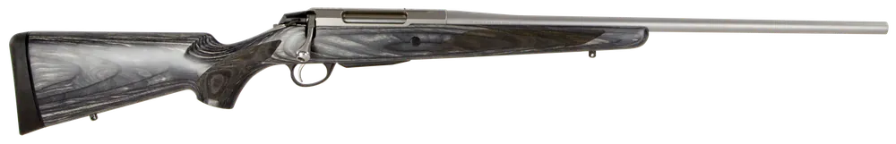 Tikka JRTXG315 T3x .243 Win Rifle with Stainless Steel Finish and Oiled Gray Laminate Stock