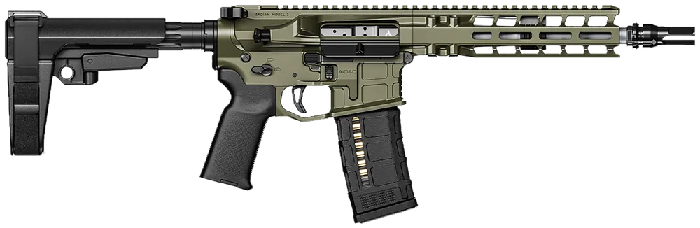 Radian Weapons R0505 Model 1 Pistol 300 Blackout 9" OD Green with M-Lok Handguard and Ambi Controls